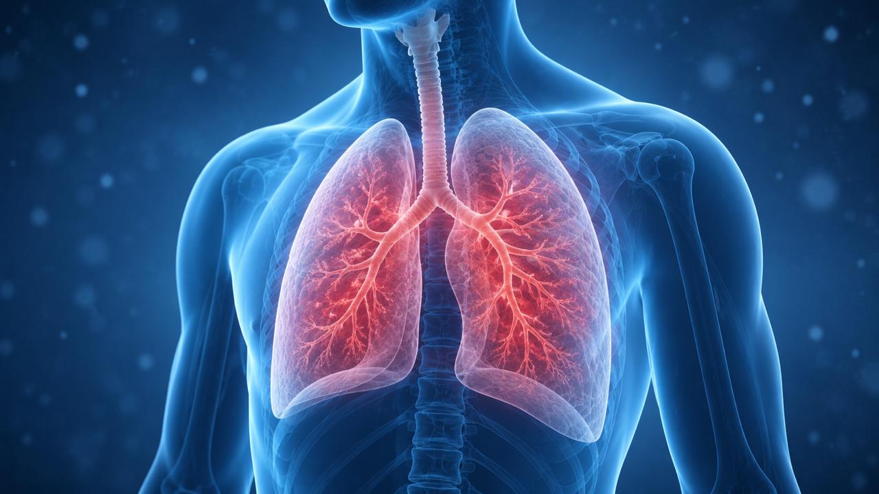 Respiratory care specialist examining a patient's lungs